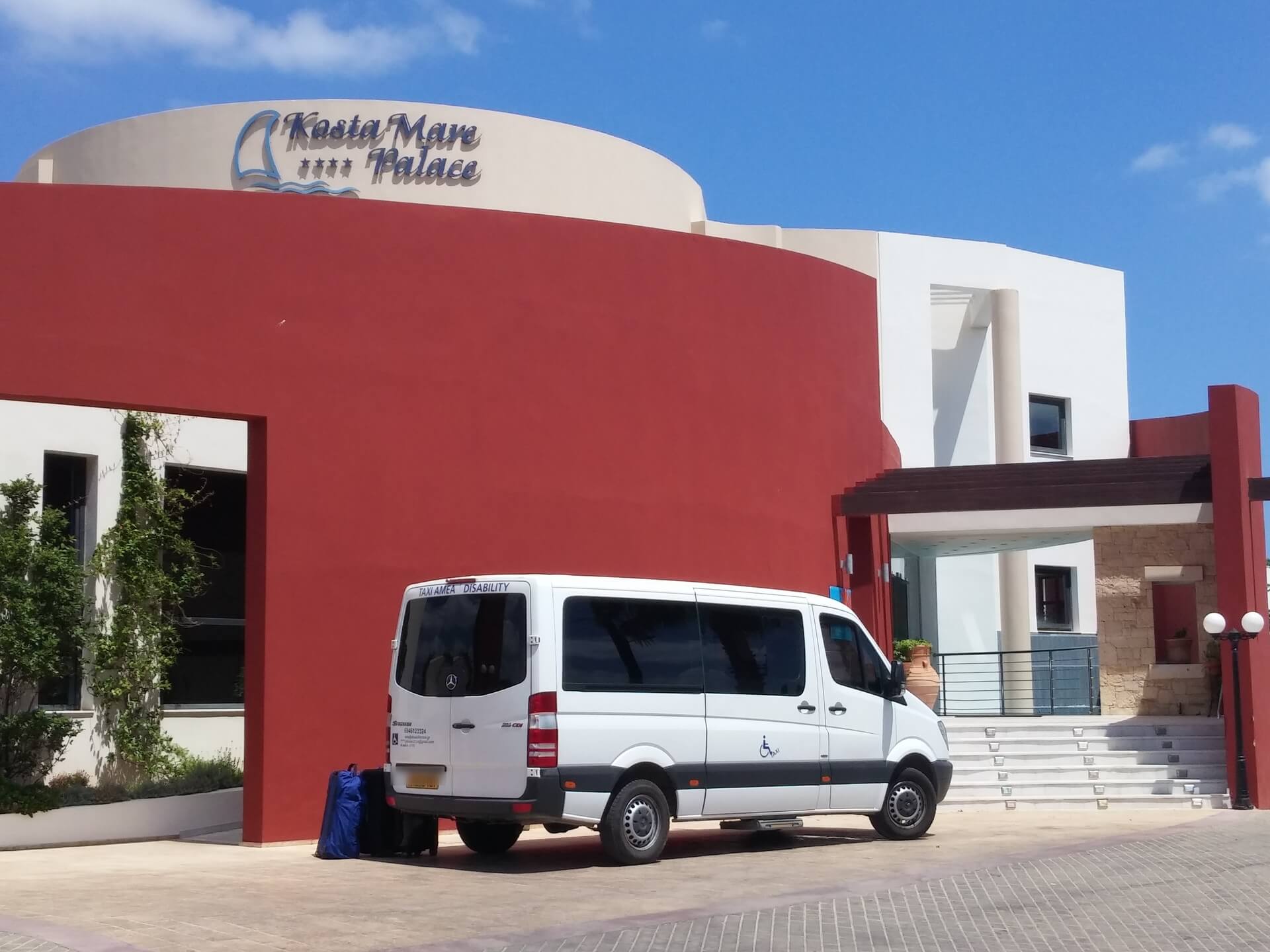 Accessible hotel transfer at Anissaras Costamare Crete