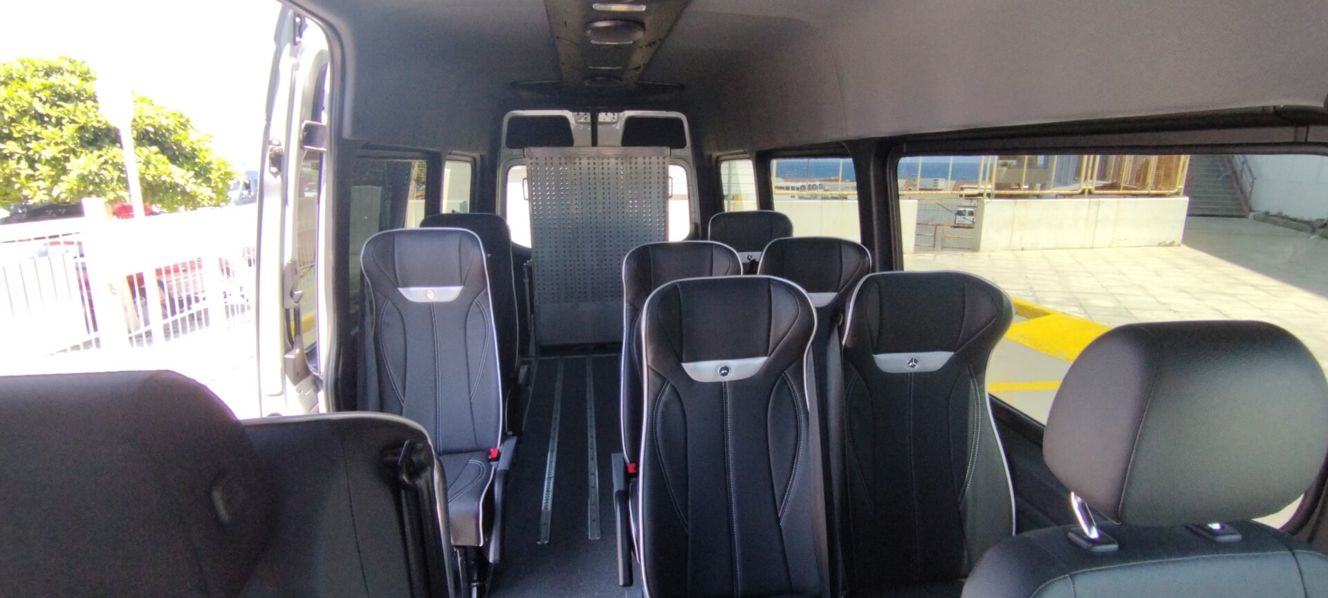 Accessible vehicles at airport arrivals in Crete