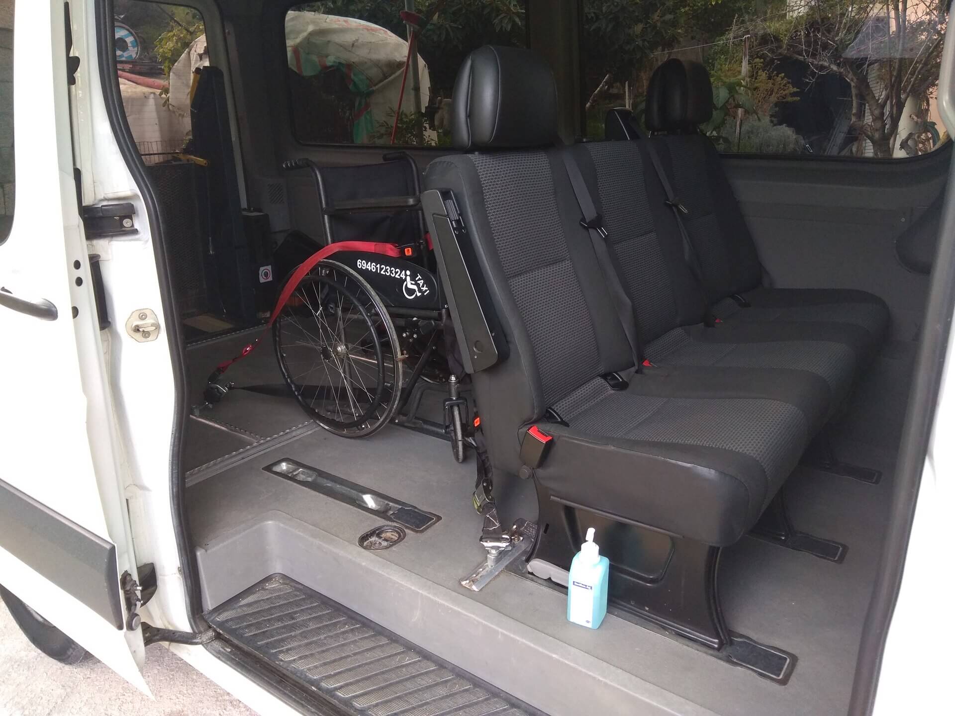 Wheelchair taxi service across Crete island